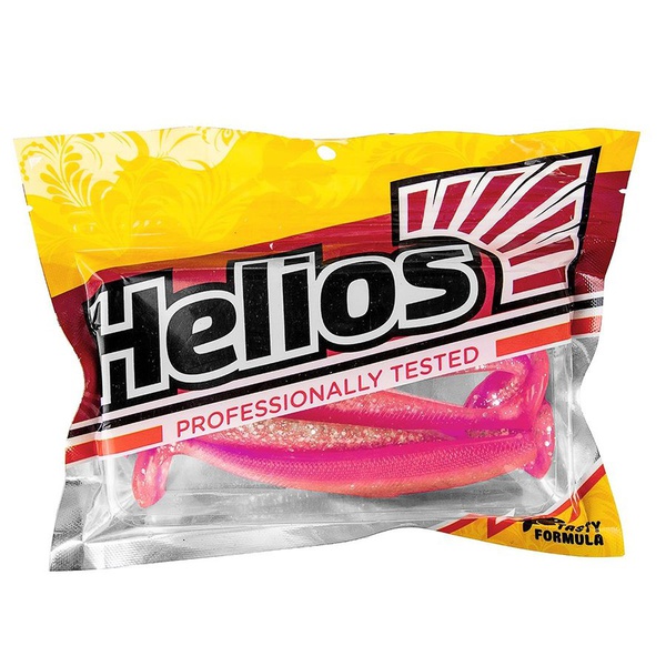 Виброхвост Helios Trofey 5.5"/14 см (4 шт) silver sparkles & pink