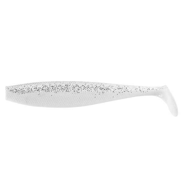 Виброхвост Helios Trofey 5.5"/14 см (4 шт) white & sparkles