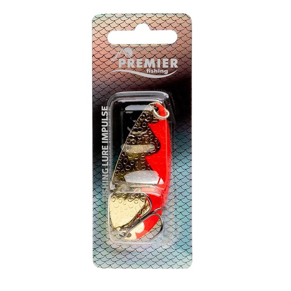 Блесна колеблющаяся Premier Fishing Impulse Orange оранжевый, №3-5/8, 17.5гр