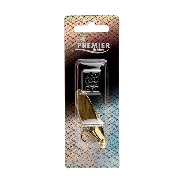 Блесна колеблющаяся Premier Fishing Longcast GO золото, №3/ 7 гр