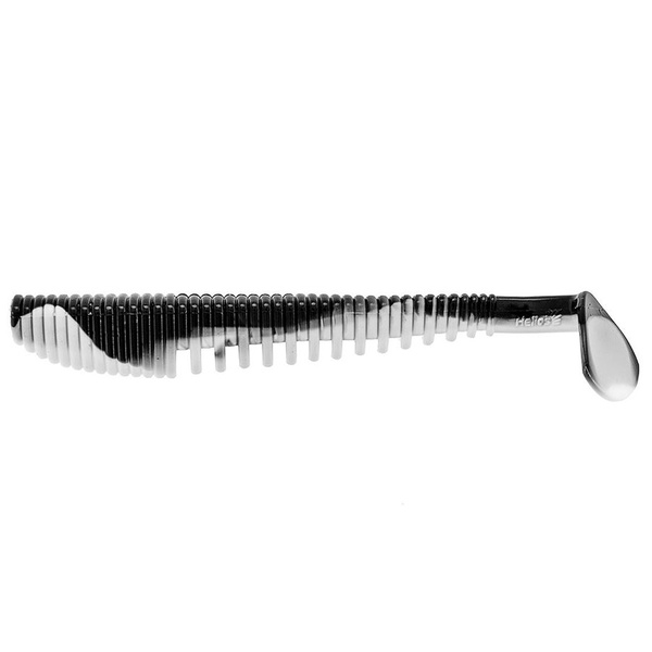 Виброхвост Helios Varuna 4,33"/11 см (7 шт) black & white