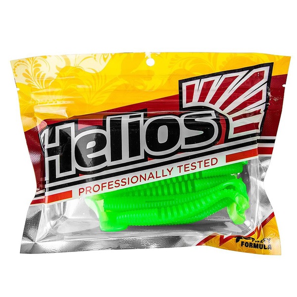 Виброхвост Helios Varuna 4,33"/11 см (7 шт) electric green