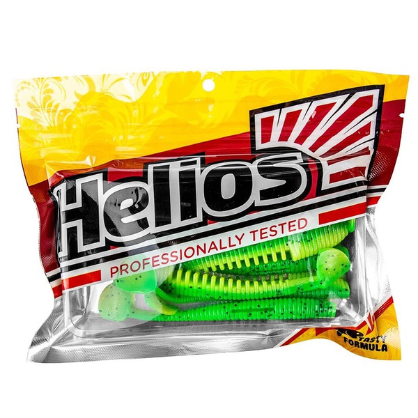 Виброхвост Helios Varuna 4,33"/11 см (7 шт) green lime