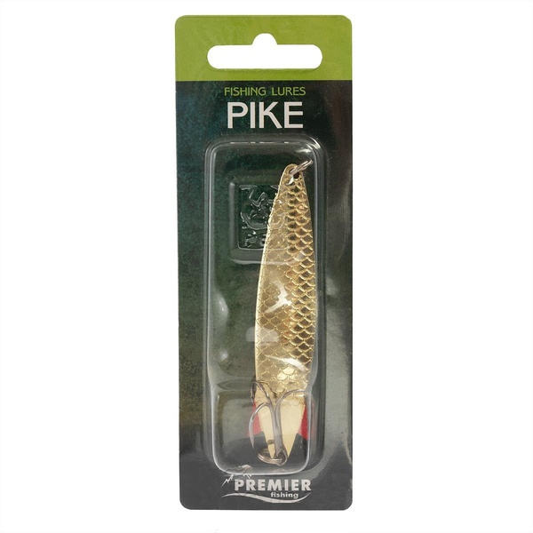 Блесна колеблющаяся Premier Pike золото, 12 гр