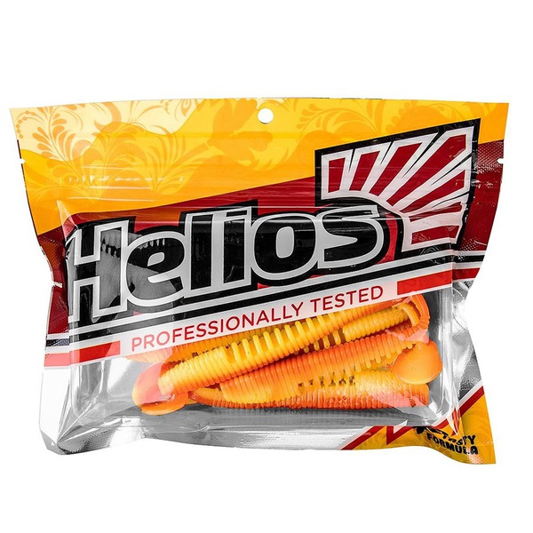 Виброхвост Helios Varuna 4,33"/11 см (7 шт) orange & yellow