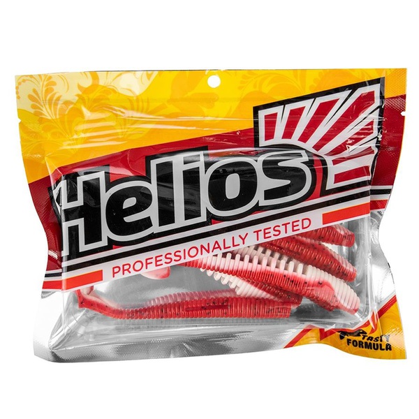 Виброхвост Helios Varuna 4,33"/11 см (7 шт) red & white