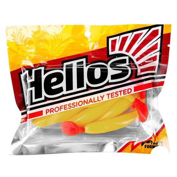 Виброхвост Helios Vigor 3,75"/9.5 см (7 шт) yellow rt