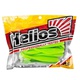 Виброхвост Helios Vigor 3,75"/9.5 см (7 шт) lime. Фото 2
