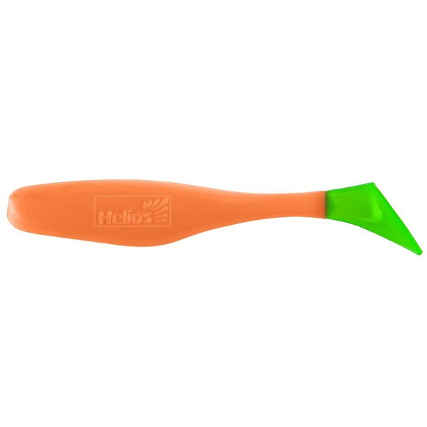 Виброхвост Helios Vigor 3,75"/9.5 см (7 шт) orange & greene