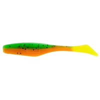 Виброхвост Helios Vigor 3,75"/9.5 см (7 шт) pepper green & orange lt