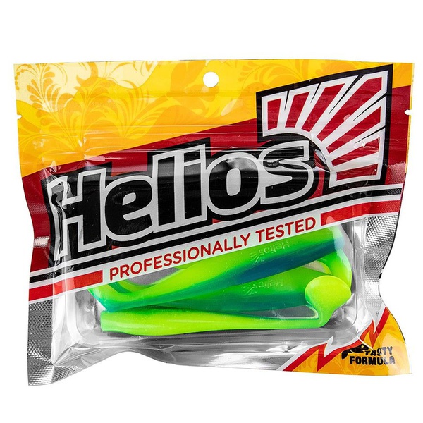 Виброхвост Helios Zander 4"/10,2 см (5 шт) blue lime