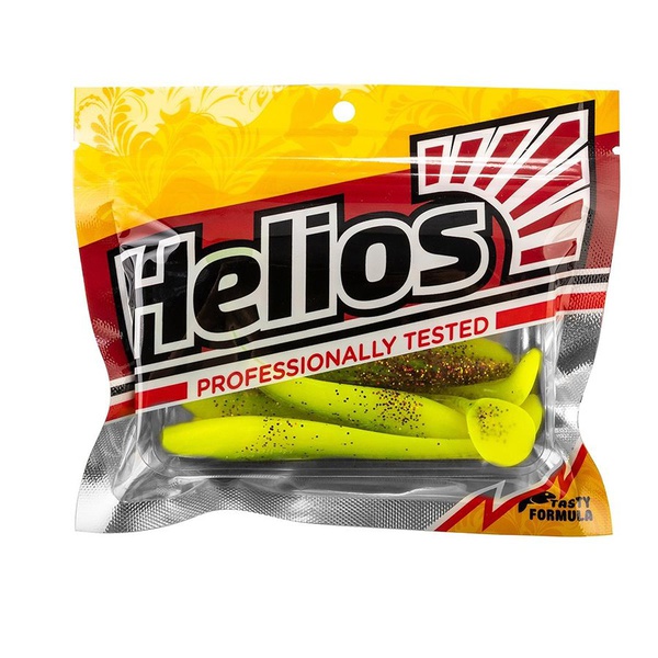 Виброхвост Helios Zander 4"/10,2 см (5 шт) golden lime