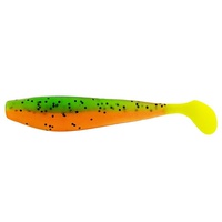 Виброхвост Helios Zander 4"/10,2 см (5 шт) pepper green & orange lt