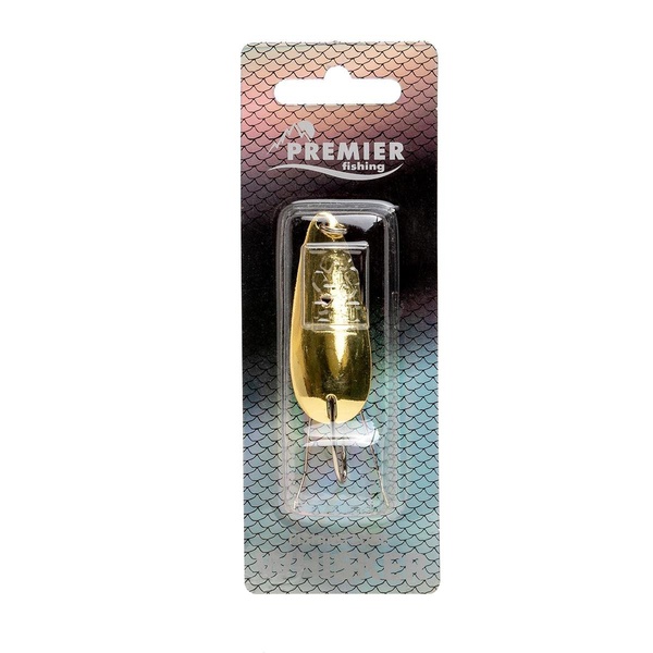 Блесна колеблющаяся Premier Fishing Whisker GO (№3/ 13 гр) золото