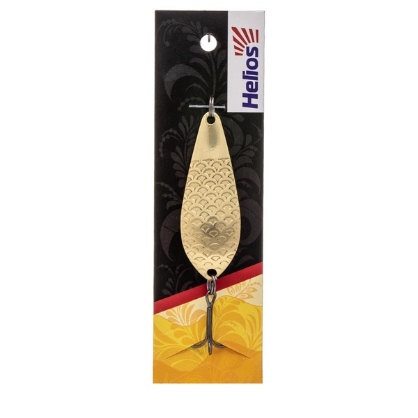 Блесна колеблющаяся Helios Атом М (станд., чешуя) латунь, 10 гр
