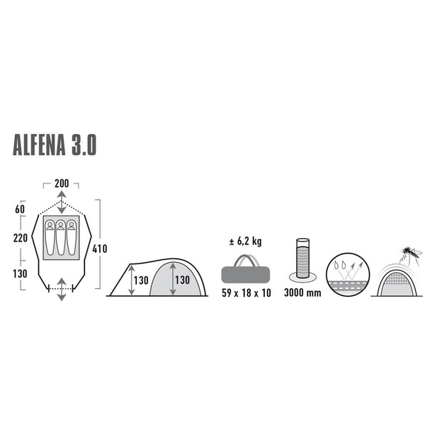 Палатка High Peak Alfena 3