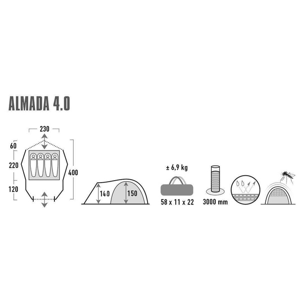 Палатка High Peak Almada 4