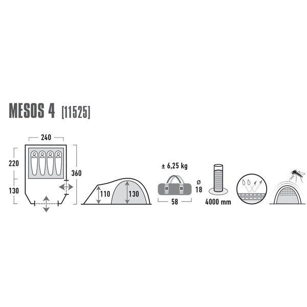 Палатка High Peak Mesos 4