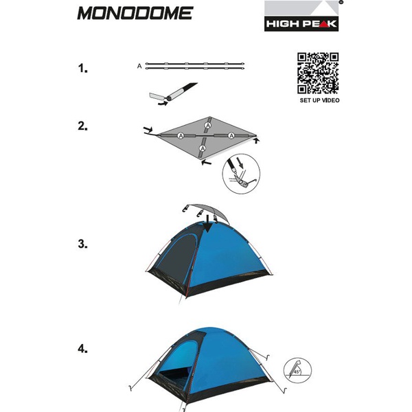 Палатка High Peak Monodome XL pearl