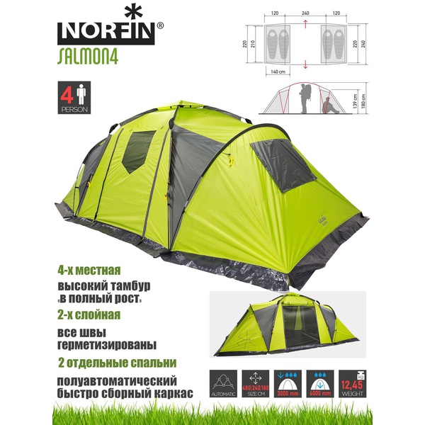 Палатка Norfin Salmon 4 NF