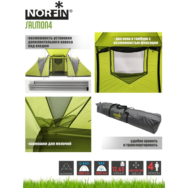 Палатка Norfin Salmon 4 NF