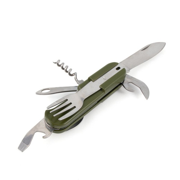 Мультитул Следопыт 5 в 1 + ложка-вилка