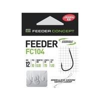 Крючки с поводком Feeder Concept Feeder FC104 70см, 0,16мм, разм.6 (10шт)