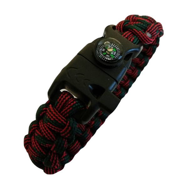 Браслет из паракорда Следопыт (свисток, компас, огниво) 26х2 см