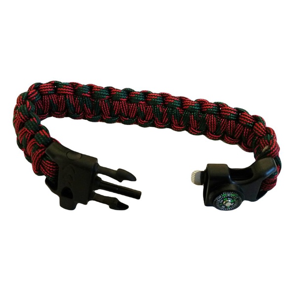 Браслет из паракорда Следопыт (свисток, компас, огниво) 26х2 см