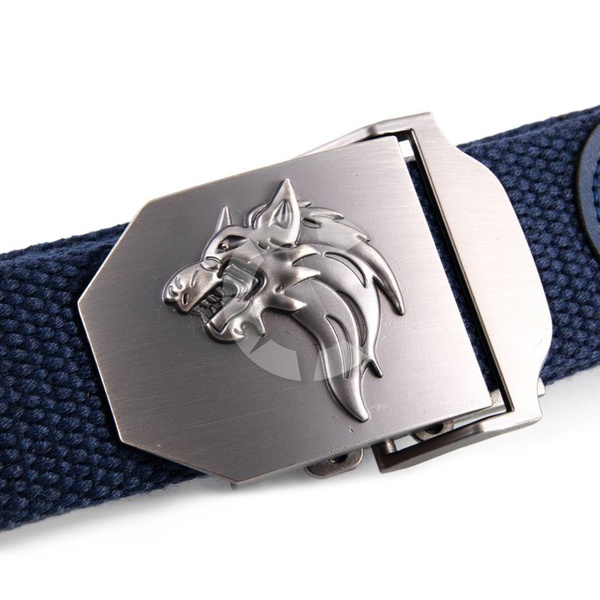 Ремень Следопыт синий, Волк