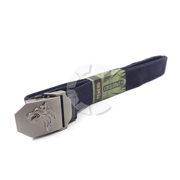 Ремень Следопыт синий, Волк