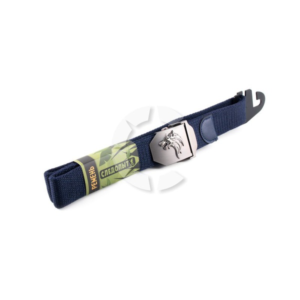 Ремень Следопыт синий, Волк
