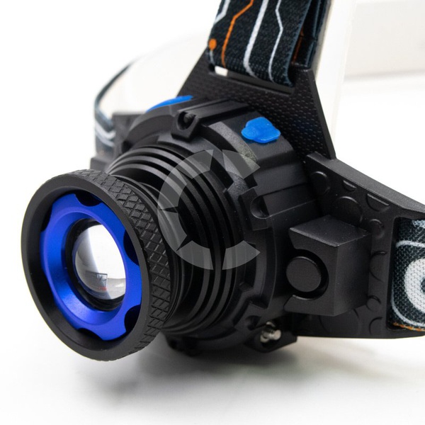 Фонарь налобный Следопыт Вольт (zoom, аккум. 220В+12В)