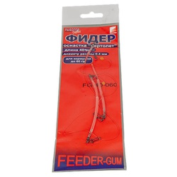 Оснастка фидерная Feeder Concept Feeder-Gum красная нить, 40см, 60г, 2шт