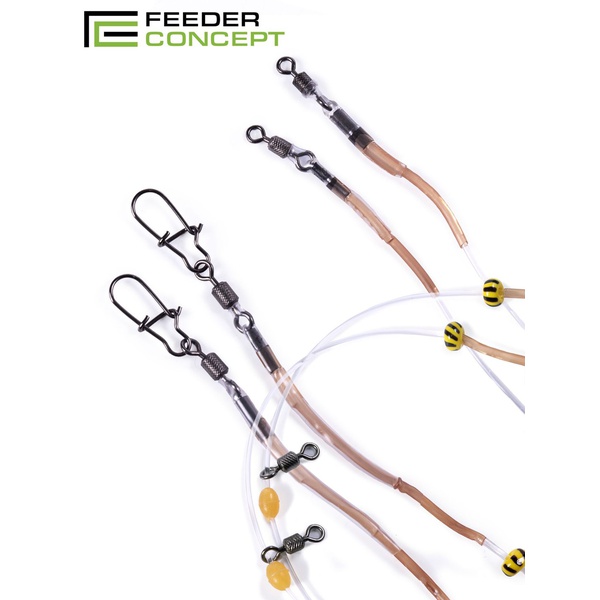 Оснастка фидерная Feeder Concept Feeder-Gum прозрачная нить, 40см, 60г, 2шт