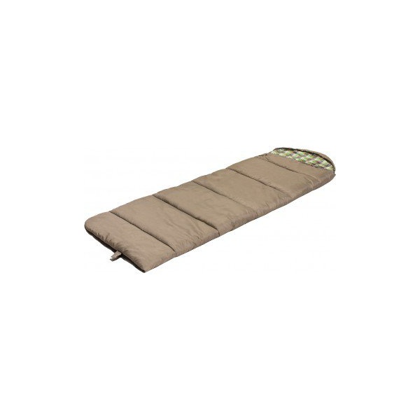 Спальный мешок Helios Beluha Wide (220x90 см) хаки/клетка, 200 гр/м²