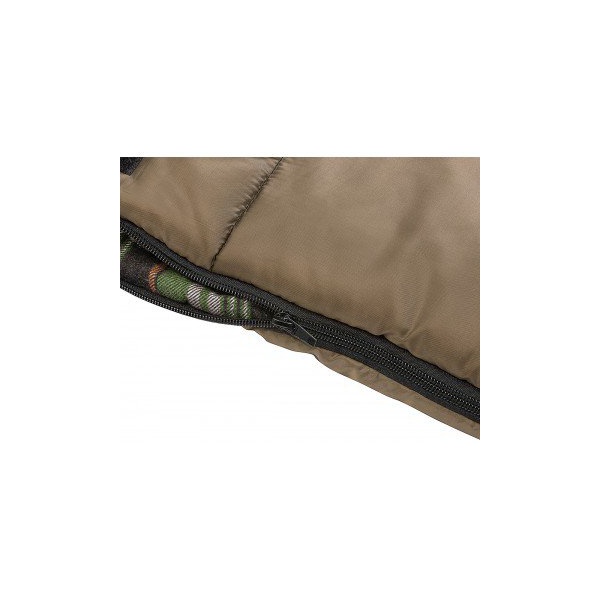 Спальный мешок Helios Beluha Wide (220x90 см) хаки/клетка, 400 гр/м²