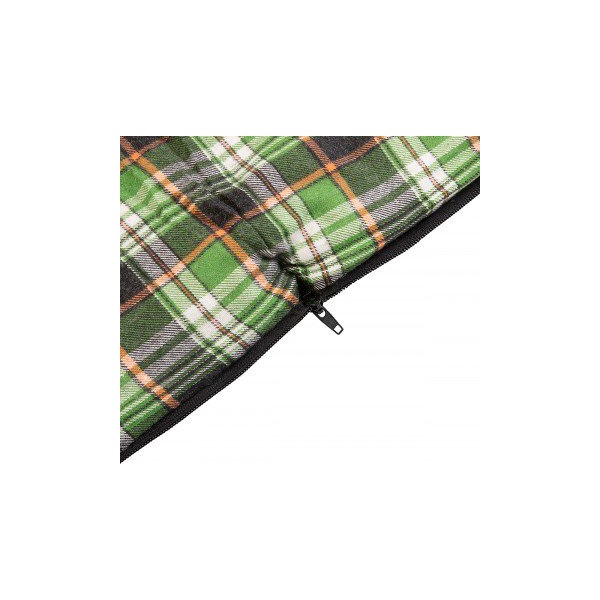 Спальный мешок Helios Beluha Wide (220x90 см) хаки/клетка, 400 гр/м²