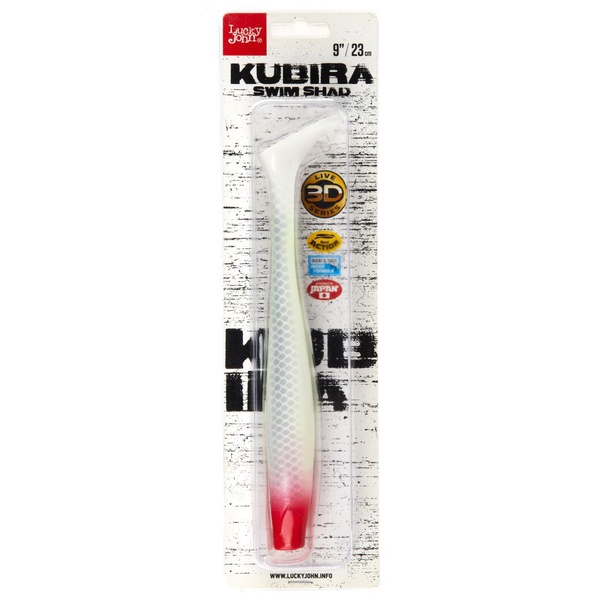 Виброхвост Lucky John 3D Series Kubira Swim Shad 9" (22,8 см) 1шт. PG17