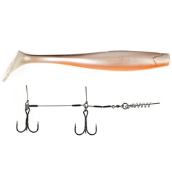 Виброхвост Lucky John 3D BBS Series Giant Kubira Swim Shad 10,3" (26 см) 1шт+Stinger XL PG18