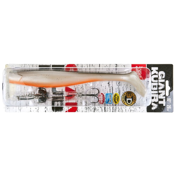 Виброхвост Lucky John 3D BBS Series Giant Kubira Swim Shad 10,3" (26 см) 1шт+Stinger XL PG18