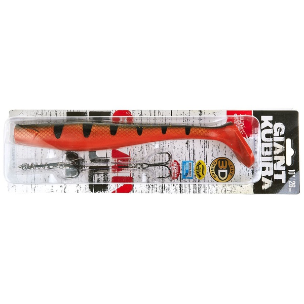 Виброхвост Lucky John 3D BBS Series Giant Kubira Swim Shad 10,3" (26 см) 1шт+Stinger XL PG22