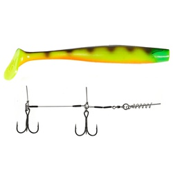 Виброхвост Lucky John 3D BBS Series Giant Kubira Swim Shad 10,3" (26 см) 1шт+Stinger XL PG30