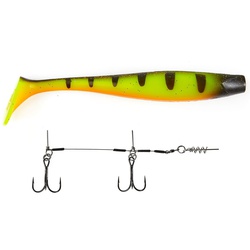 Виброхвост Lucky John 3D BBS Series Kubira Swim Shad 9" (22,8 см) 1шт+Stinger L PG14