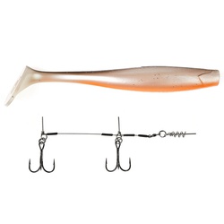 Виброхвост Lucky John 3D BBS Series Kubira Swim Shad 9" (22,8 см) 1шт+Stinger L PG18