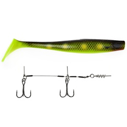 Виброхвост Lucky John 3D BBS Series Kubira Swim Shad 9" (22,8 см) 1шт+Stinger L PG21