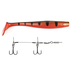 Виброхвост Lucky John 3D BBS Series Kubira Swim Shad 9" (22,8 см) 1шт+Stinger L PG22