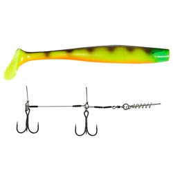 Виброхвост Lucky John 3D BBS Series Kubira Swim Shad 9" (22,8 см) 1шт+Stinger L PG30