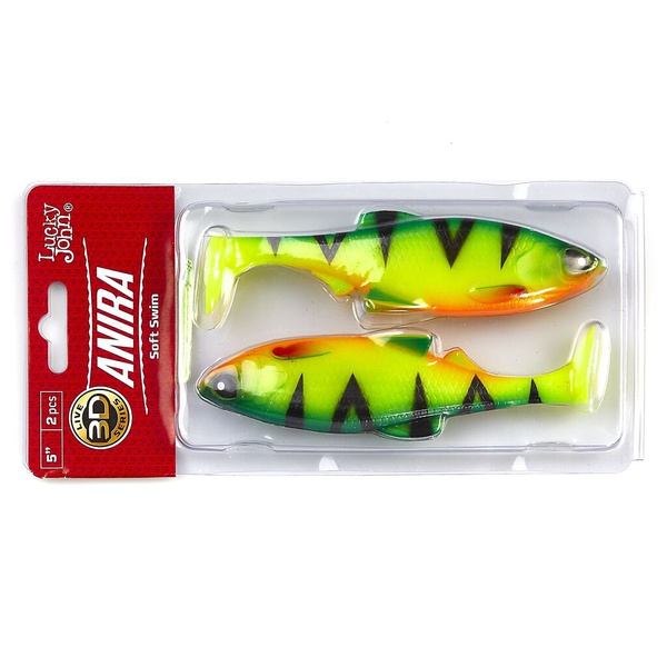 Виброхвост Lucky John 3D Series Anira Soft Swim 5" (12,7 см) A01, 2шт