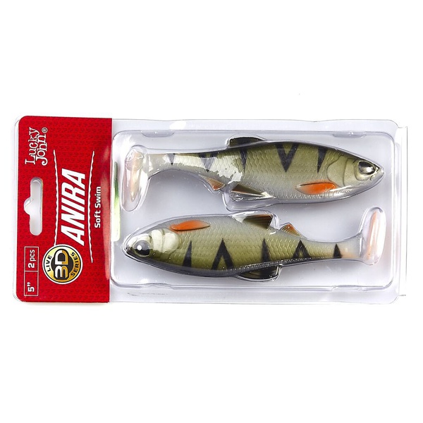 Виброхвост Lucky John 3D Series Anira Soft Swim 5" (12,7 см) A03, 2шт
